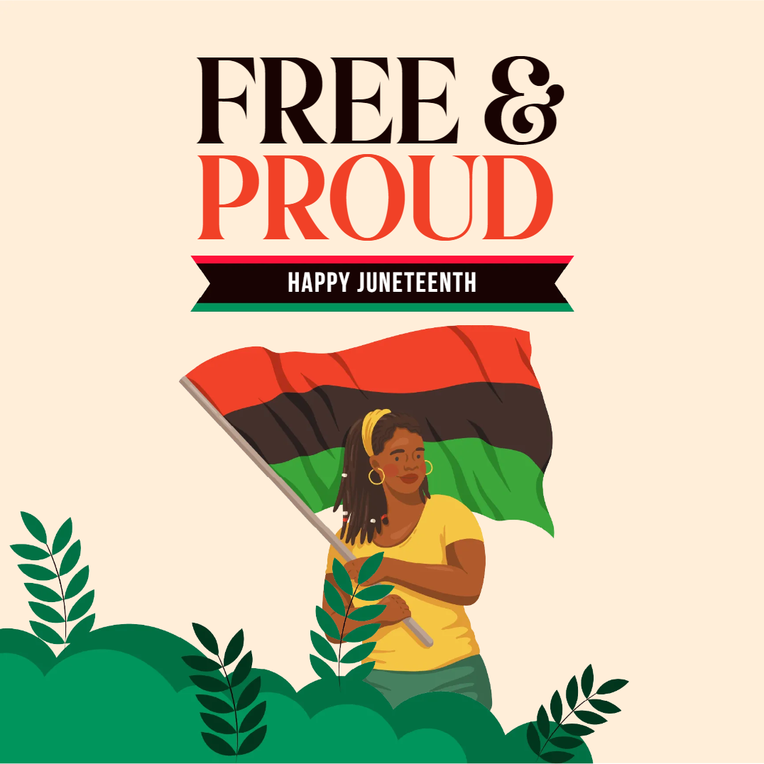 Custom Outdoor Yard Signs Multiple Sizes Happy Juneteenth