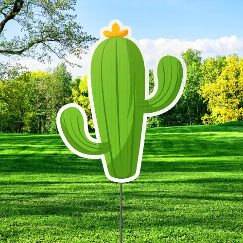 Custom Outdoor Yard Signs Multiple Sizes Cactus