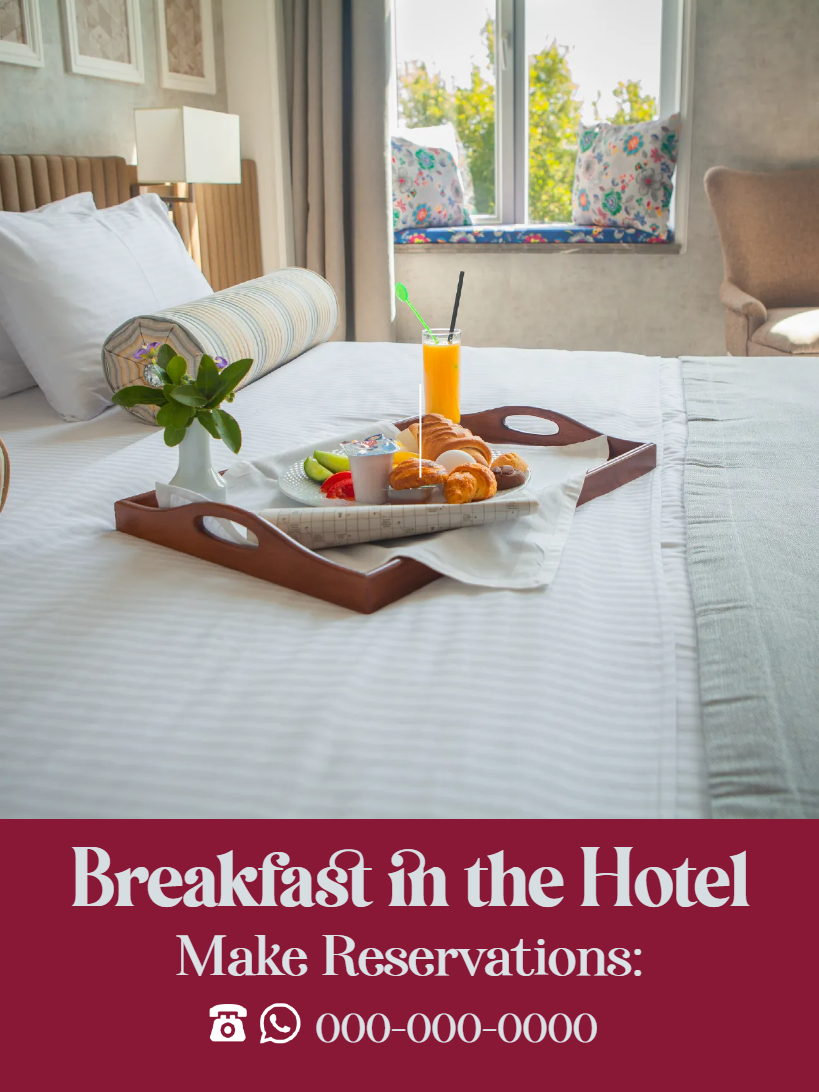 Custom Outdoor Yard Signs Multiple Sizes Breakfast In Hotel