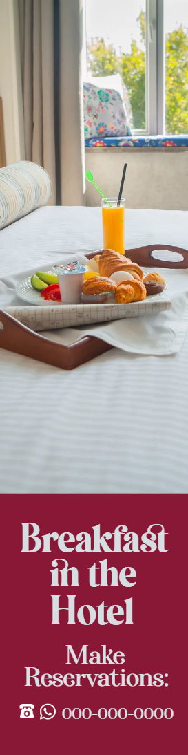 Custom Outdoor Yard Signs Multiple Sizes Breakfast In Hotel