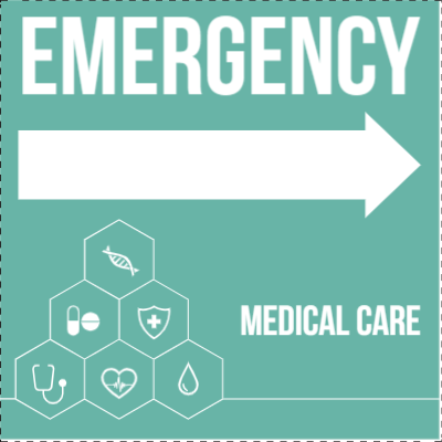 Custom Outdoor Yard Signs Multiple Sizes Emergency Medical Care