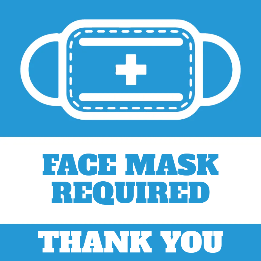 Custom Outdoor Yard Signs Multiple Sizes Face Mask