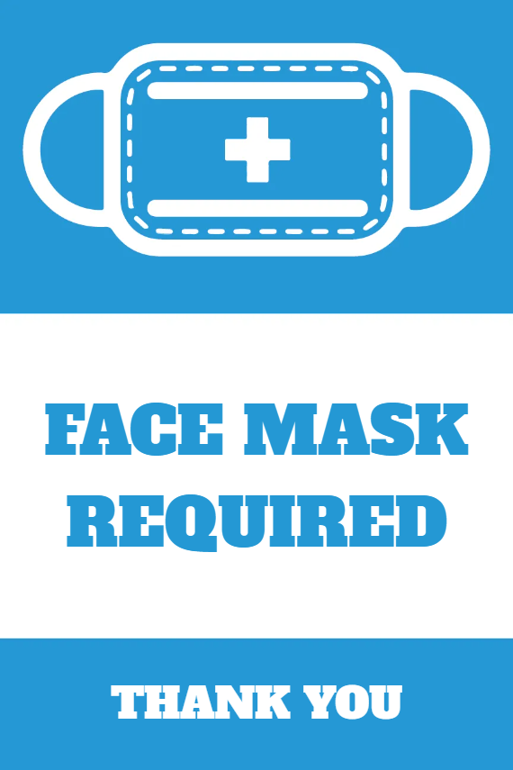 Custom Outdoor Yard Signs Multiple Sizes Face Mask