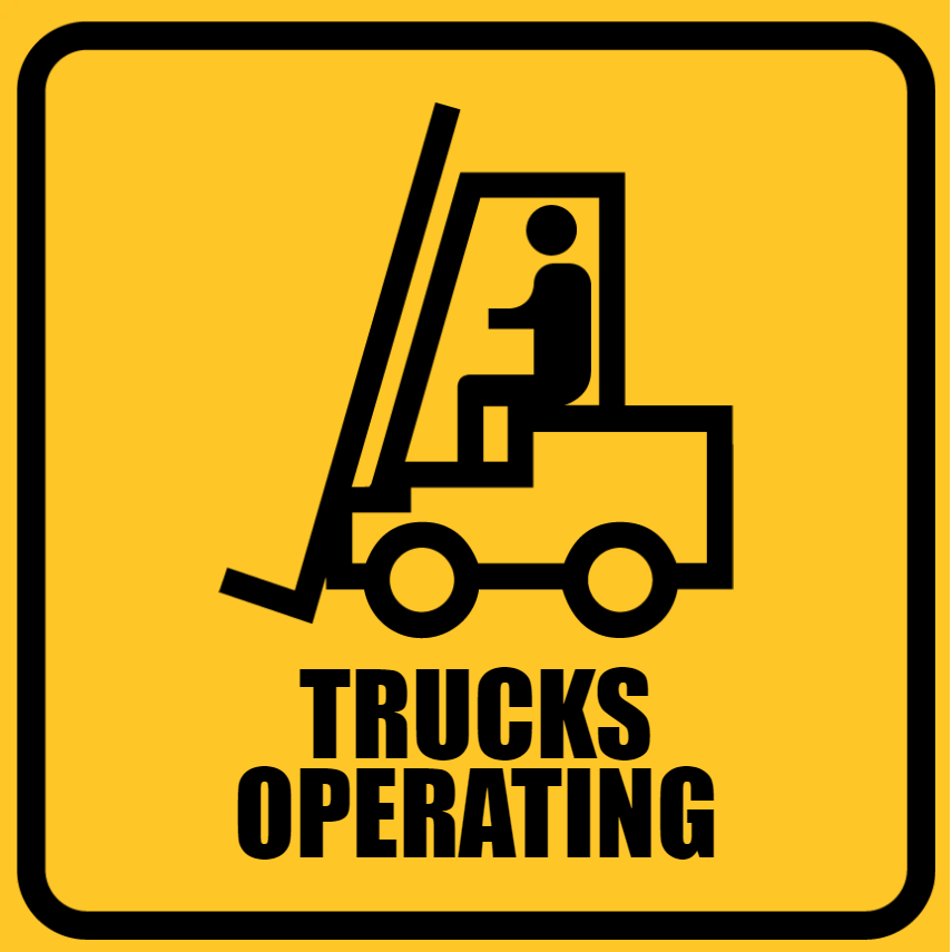 Custom Outdoor Yard Signs Multiple Sizes Trucks Operating