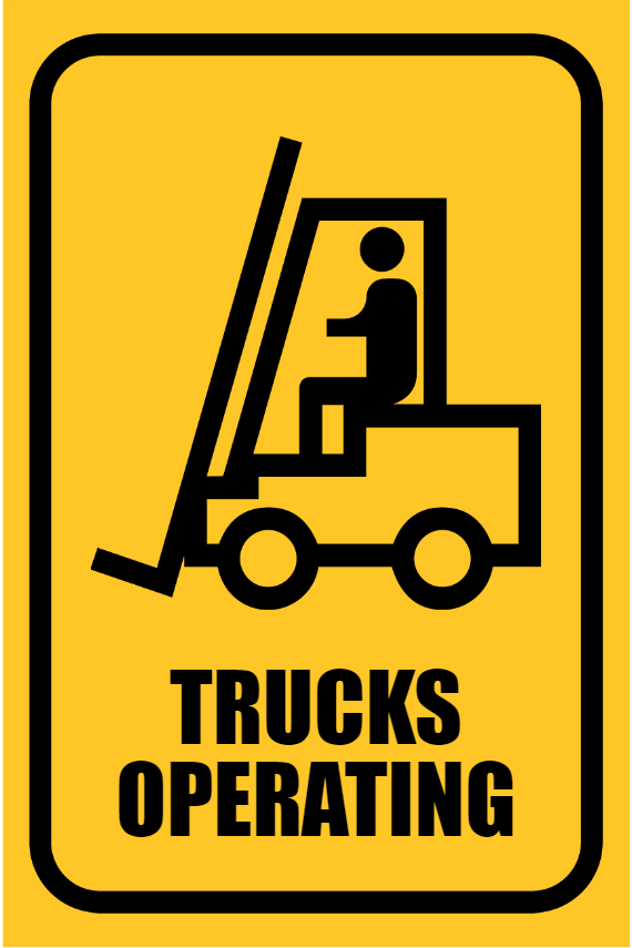 Custom Outdoor Yard Signs Multiple Sizes Trucks Operating