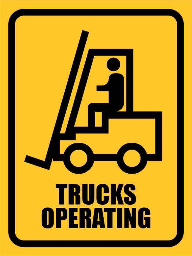 Custom Outdoor Yard Signs Multiple Sizes Trucks Operating