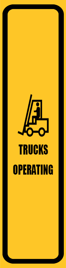 Custom Outdoor Yard Signs Multiple Sizes Trucks Operating