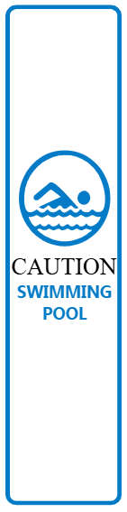 Custom Outdoor Yard Signs Multiple Sizes Swimming Pool Caution