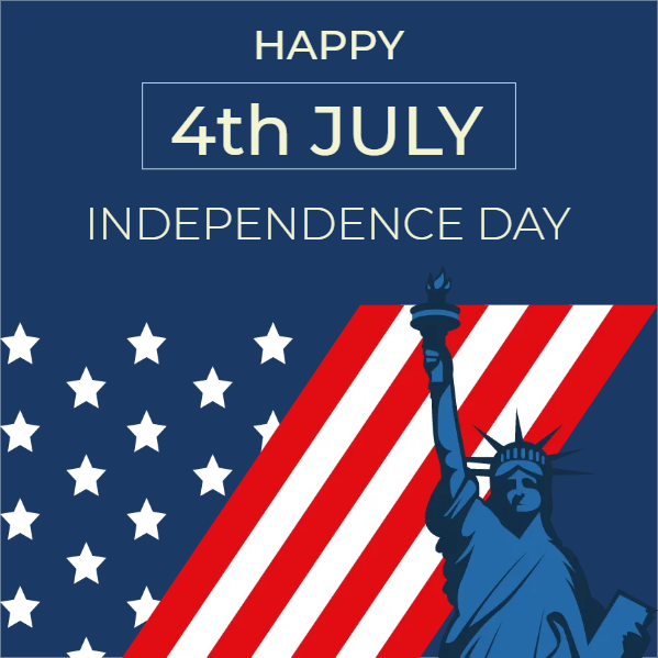 Custom Mesh Fabric Signs Happy Independence Day