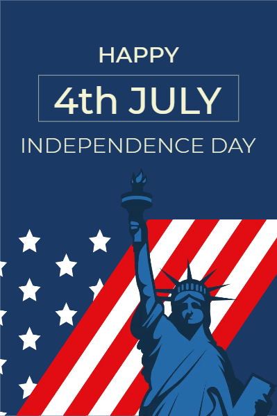Custom Mesh Fabric Signs Happy Independence Day