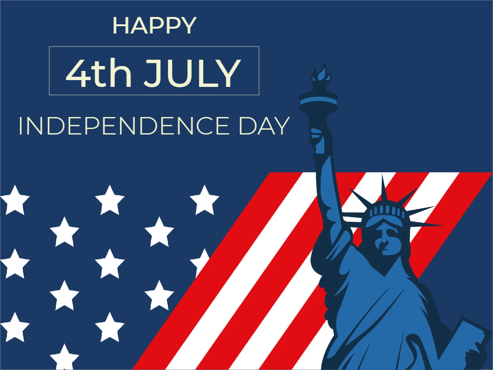 Custom Mesh Fabric Signs Happy Independence Day