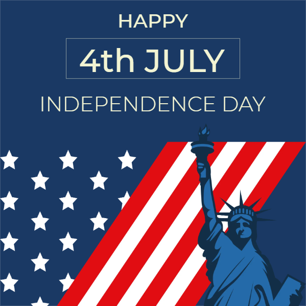 Custom Mesh Fabric Signs Happy Independence Day