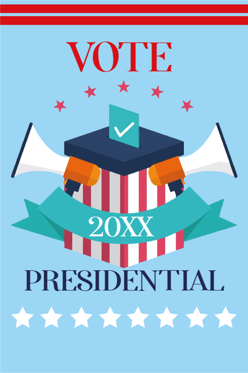 Custom Mesh Fabric Signs Presidential 20XX