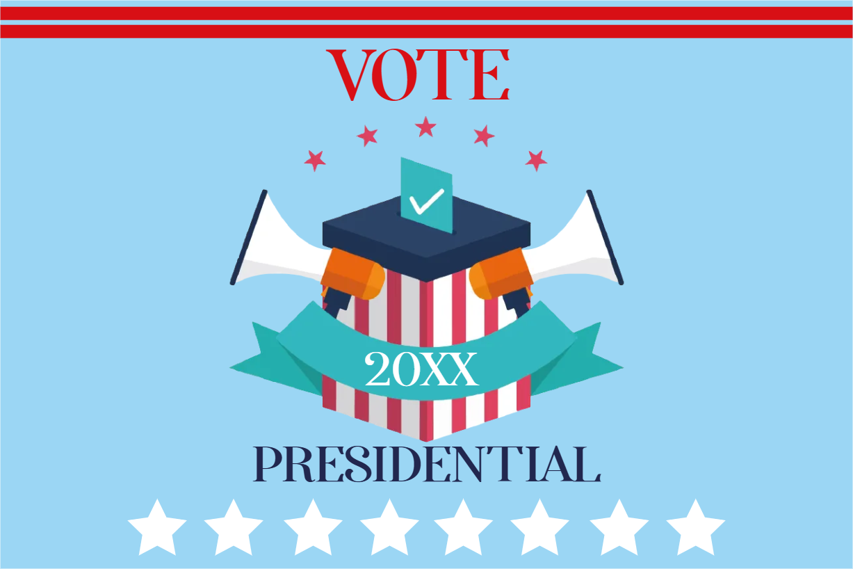 Custom Mesh Fabric Signs Presidential 20XX