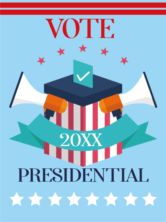 Custom Mesh Fabric Signs Presidential 20XX