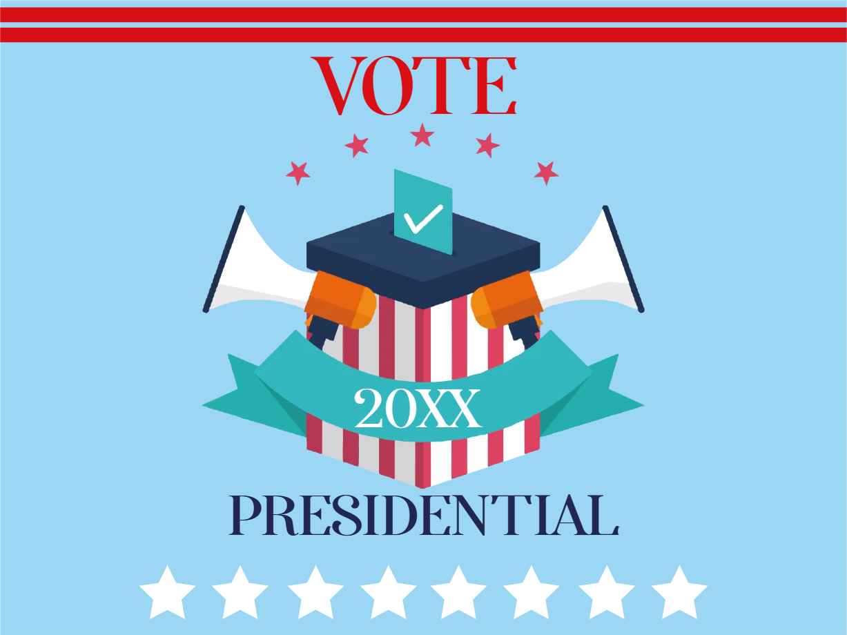 Custom Mesh Fabric Signs Presidential 20XX