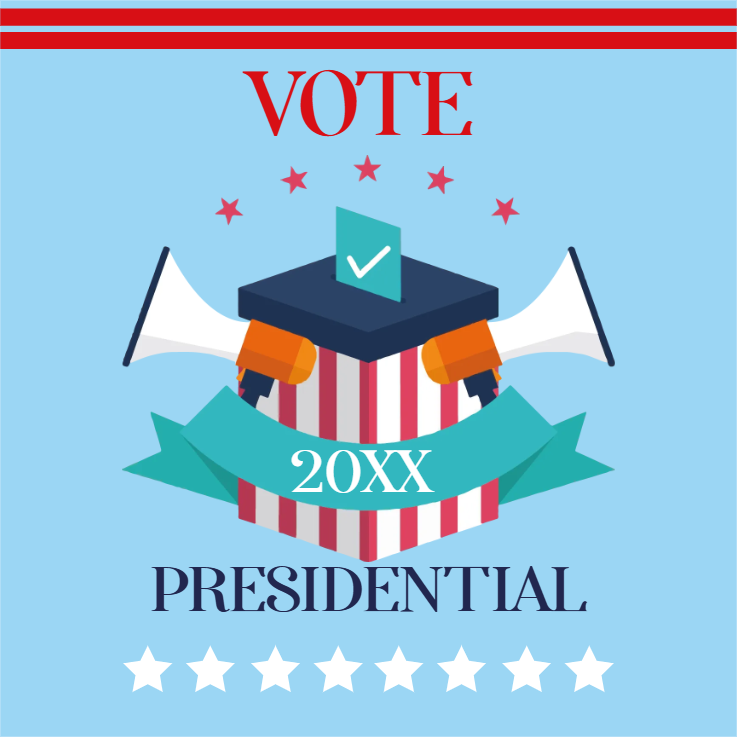 Custom Mesh Fabric Signs Presidential 20XX