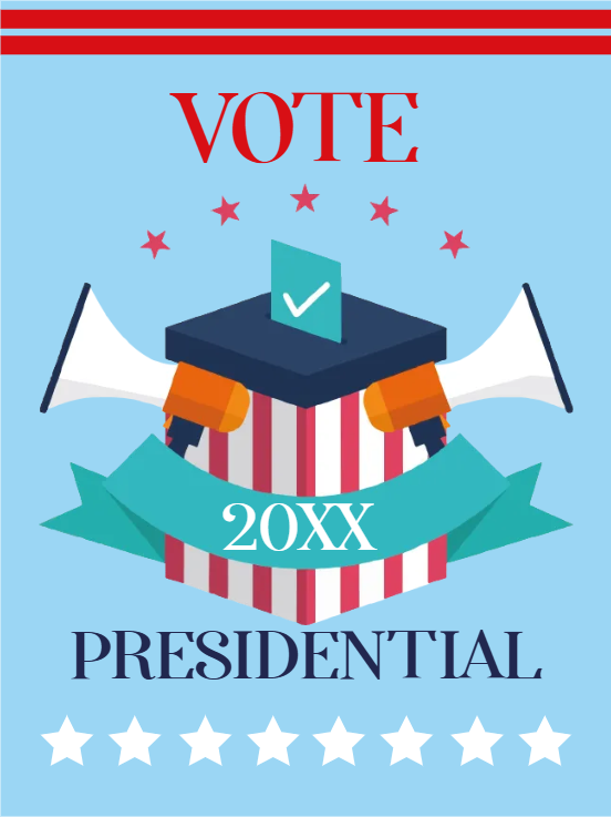 Custom Mesh Fabric Signs Presidential 20XX