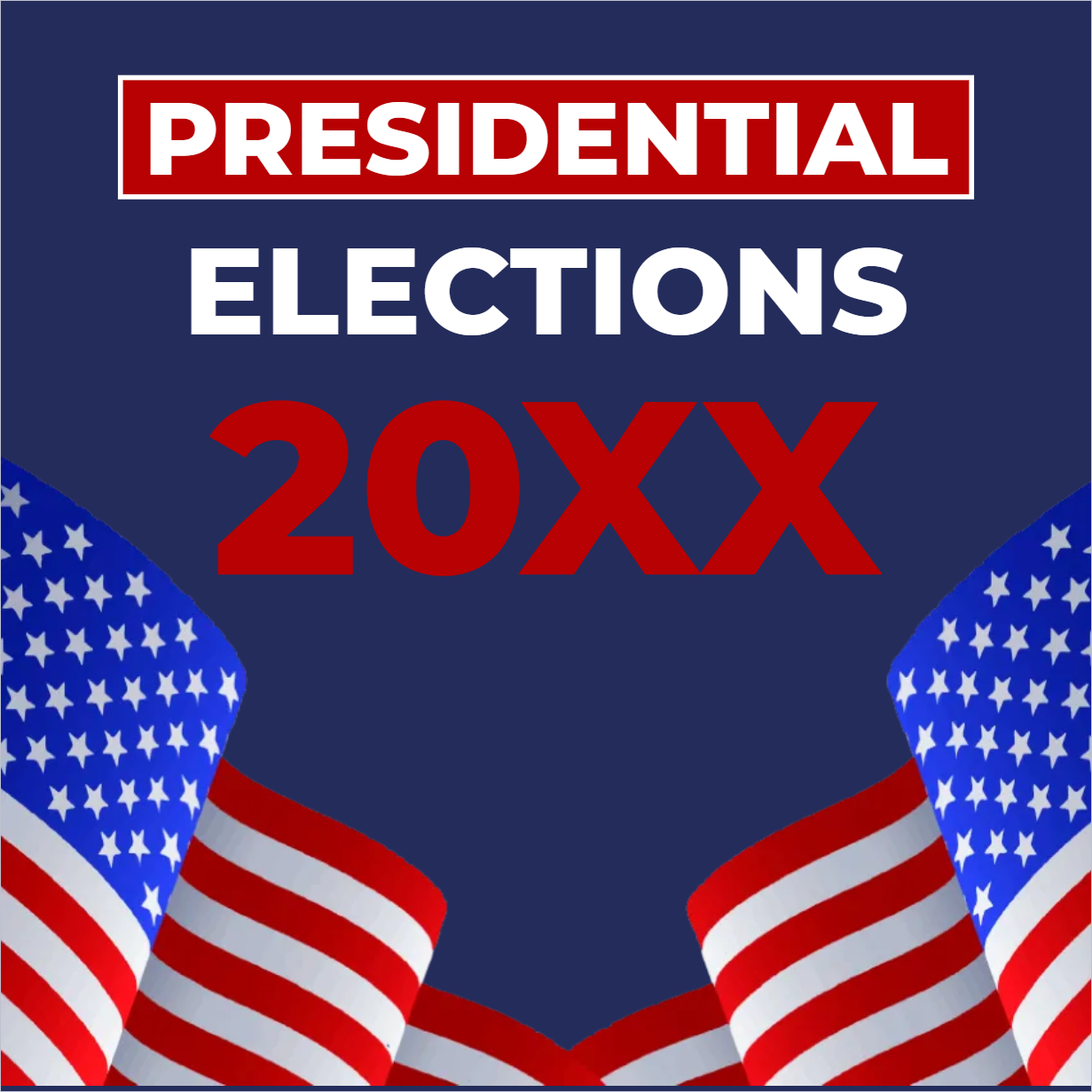 Custom Mesh Fabric Signs Presidential Elections