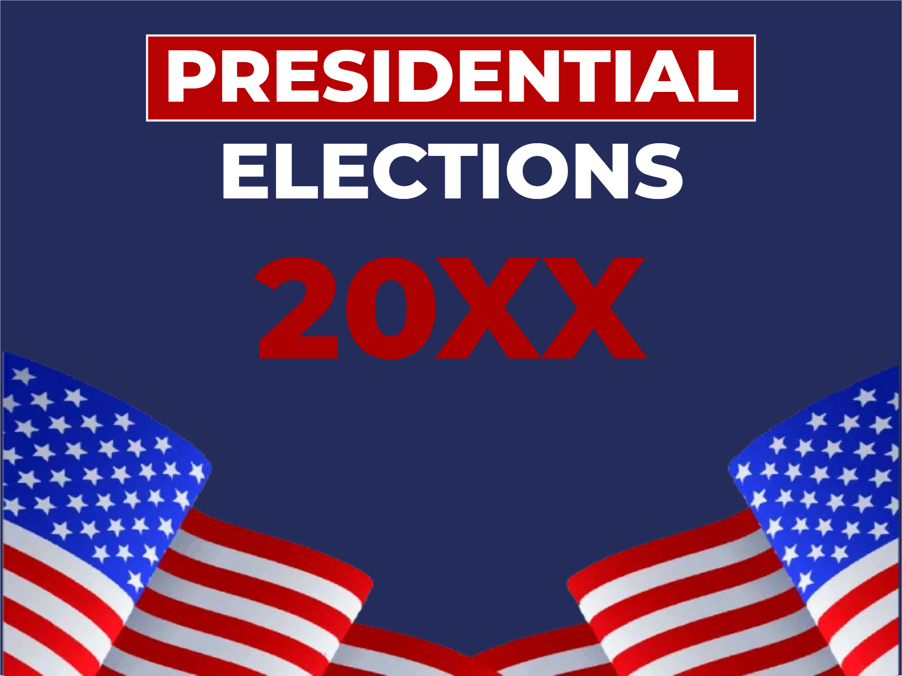 Custom Mesh Fabric Signs Presidential Elections