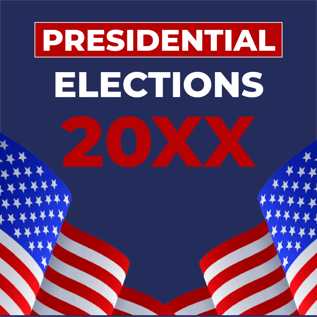 Custom Mesh Fabric Signs Presidential Elections