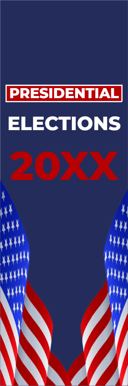 Custom Mesh Fabric Signs Presidential Elections