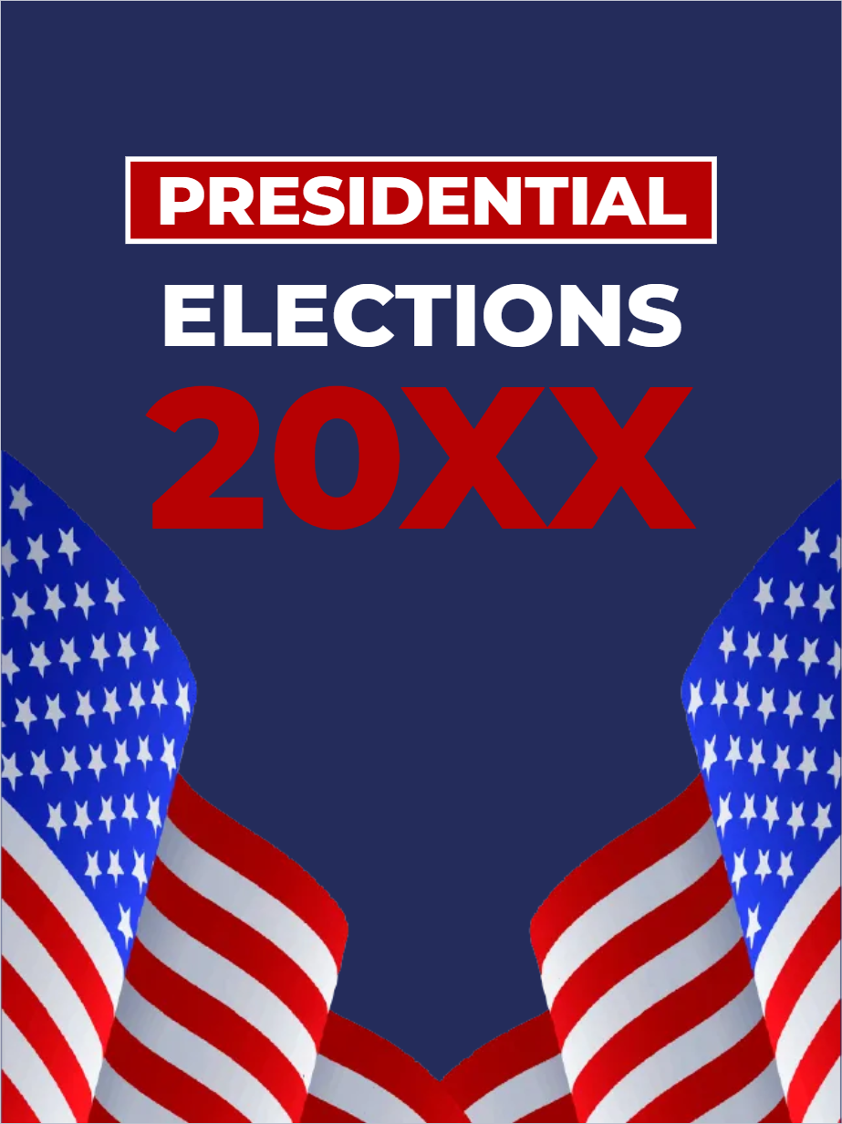Custom Mesh Fabric Signs Presidential Elections