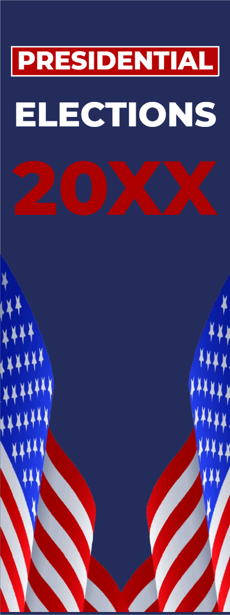 Custom Mesh Fabric Signs Presidential Elections