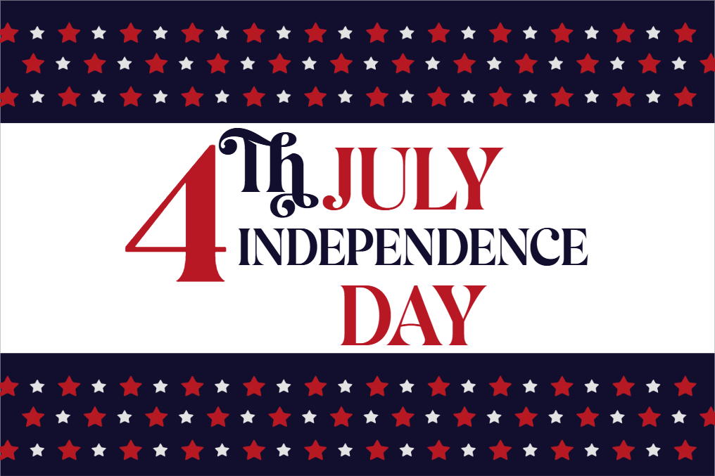 Custom Mesh Fabric Signs Independence Day