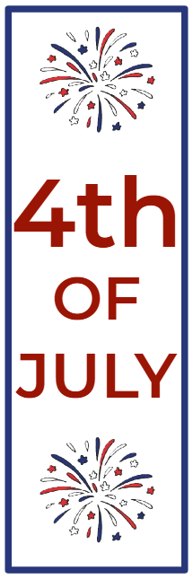 Custom Mesh Fabric Signs 4th Of July
