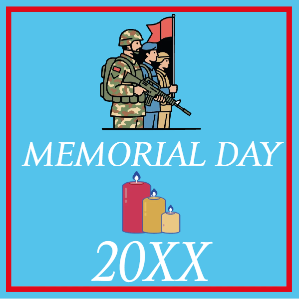 Custom Mesh Fabric Signs Memorial Day 20XX