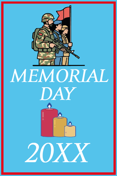 Custom Mesh Fabric Signs Memorial Day 20XX