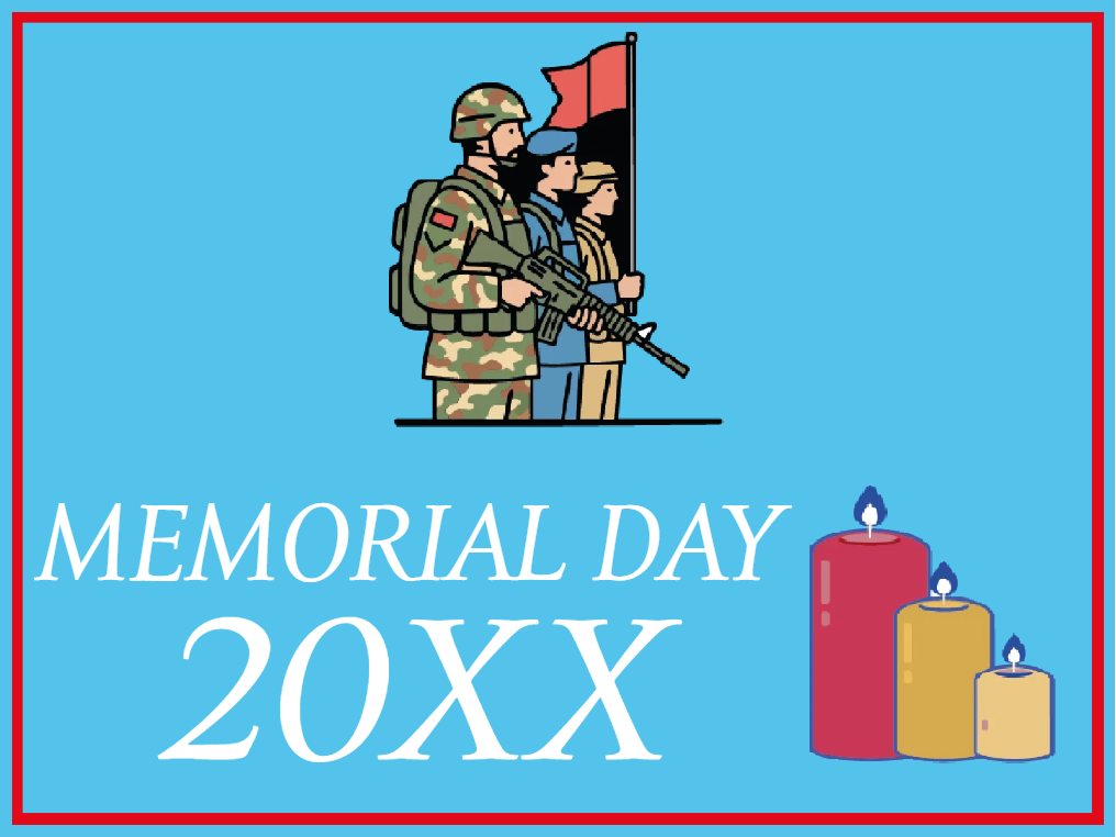 Custom Mesh Fabric Signs Memorial Day 20XX