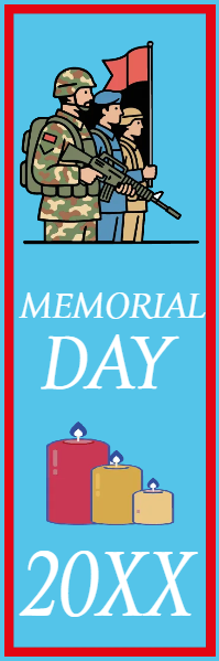 Custom Mesh Fabric Signs Memorial Day 20XX