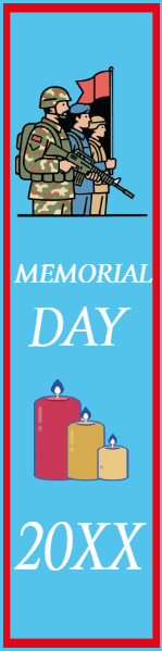 Custom Mesh Fabric Signs Memorial Day 20XX