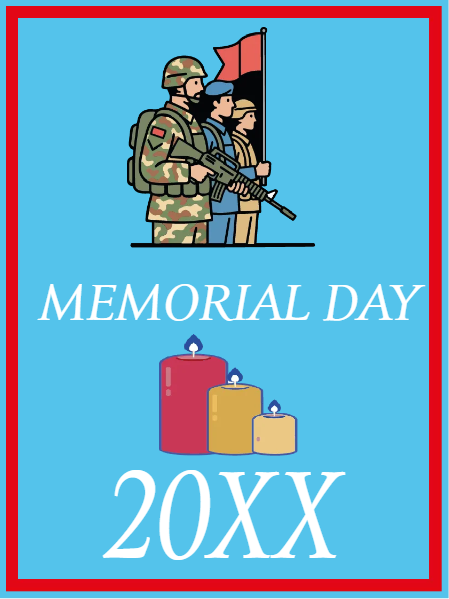Custom Mesh Fabric Signs Memorial Day 20XX