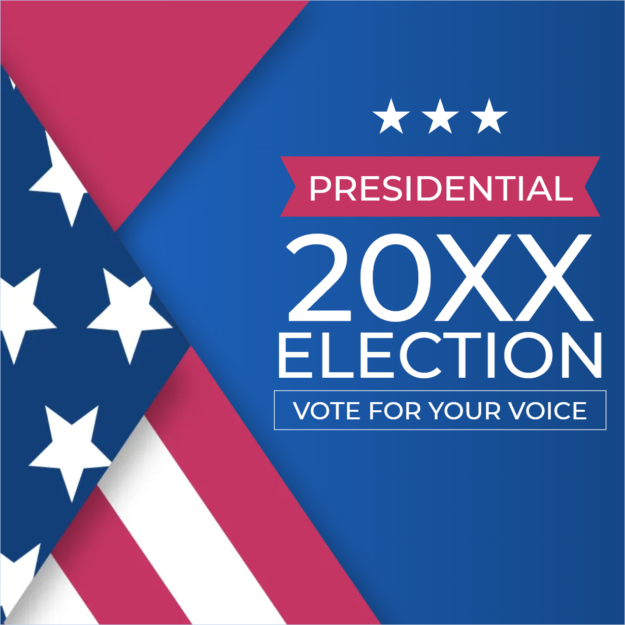 Custom Mesh Fabric Signs Election 20XX