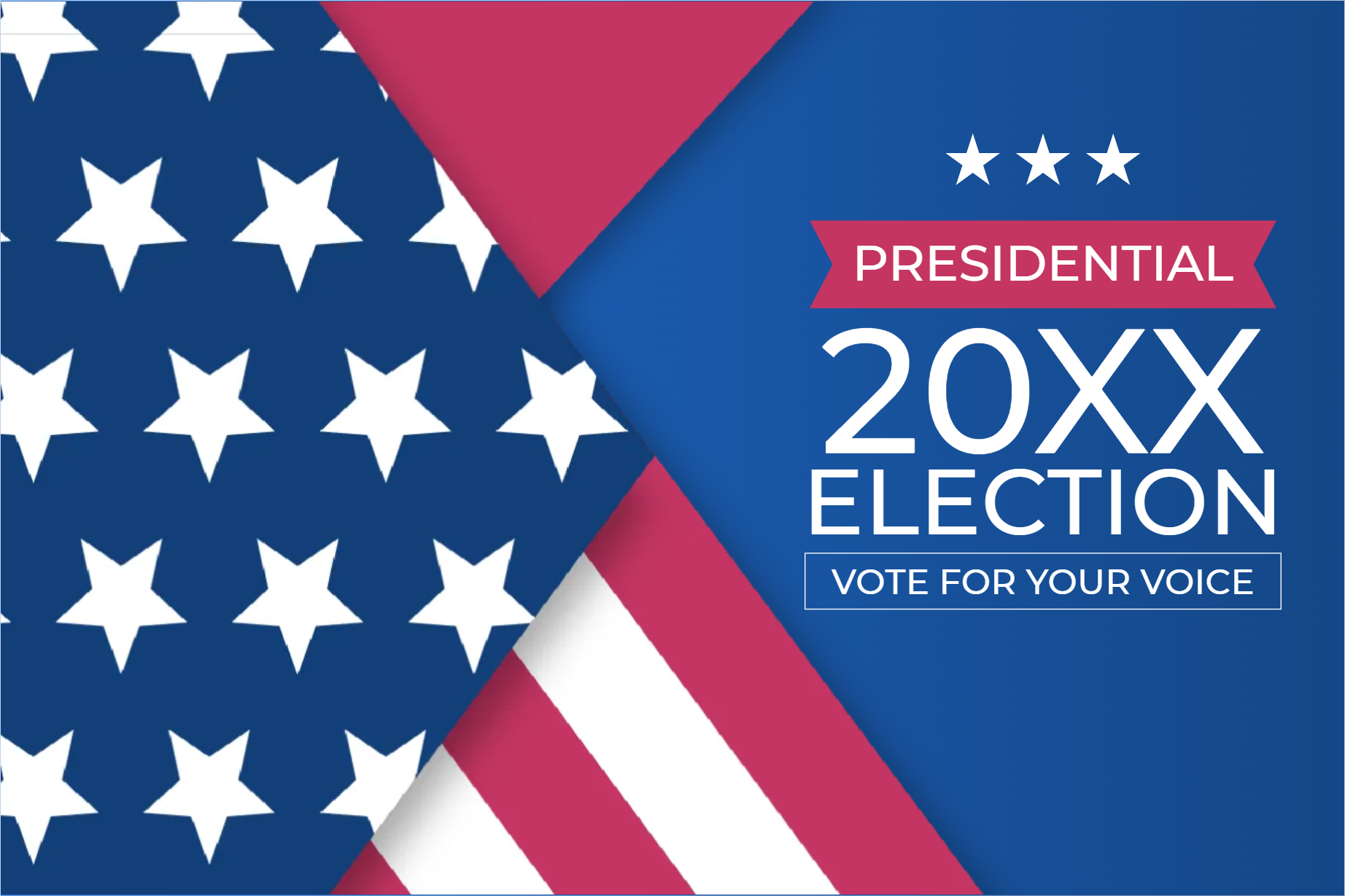 Custom Mesh Fabric Signs Election 20XX