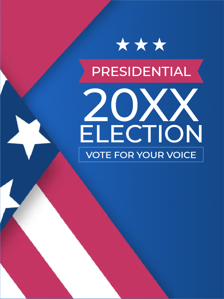 Custom Mesh Fabric Signs Election 20XX