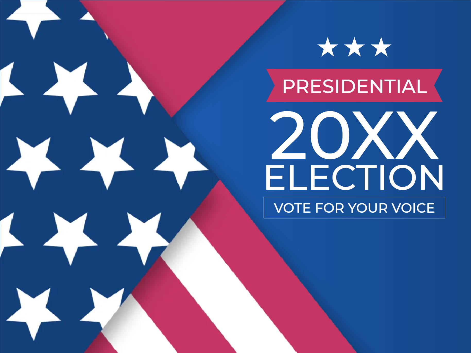 Custom Mesh Fabric Signs Election 20XX