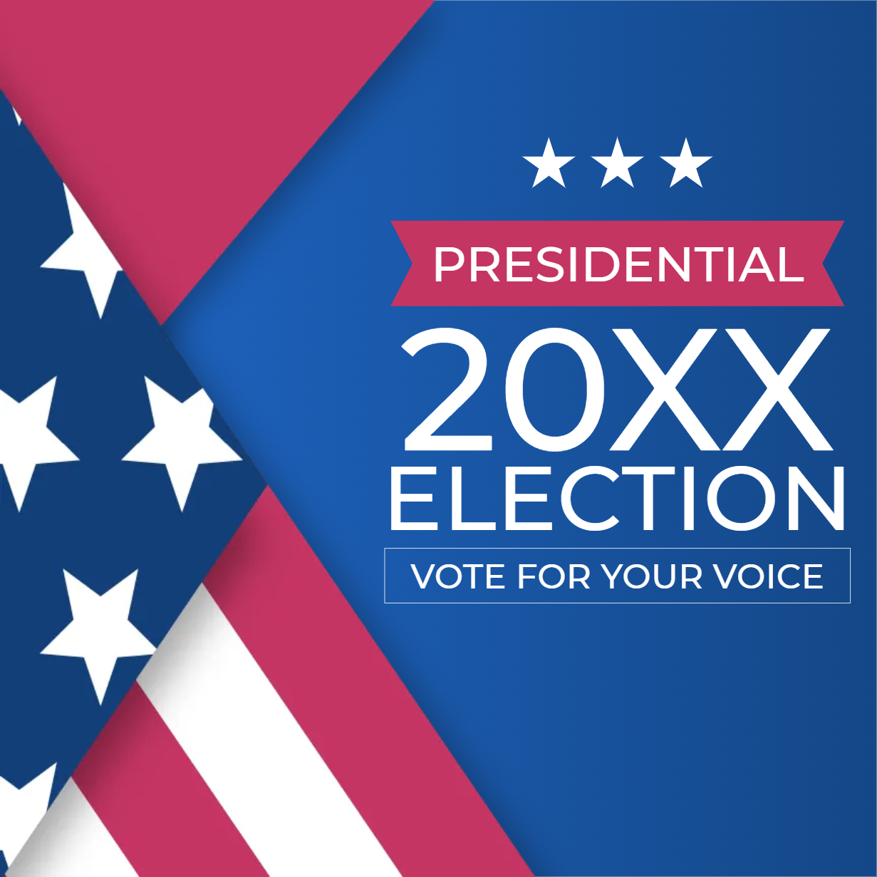 Custom Mesh Fabric Signs Election 20XX