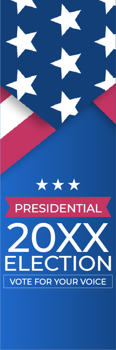 Custom Mesh Fabric Signs Election 20XX