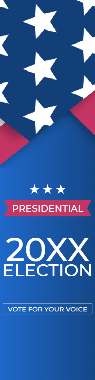 Custom Mesh Fabric Signs Election 20XX