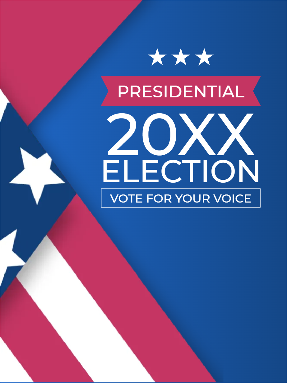 Custom Mesh Fabric Signs Election 20XX