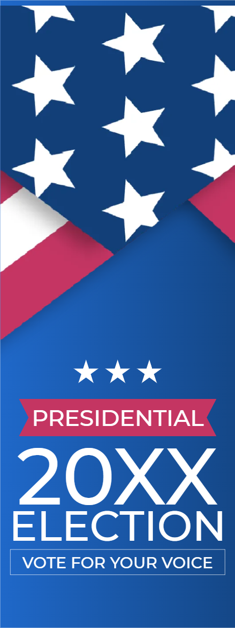 Custom Mesh Fabric Signs Election 20XX