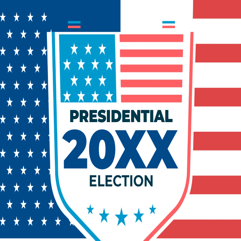 Custom Mesh Fabric Signs Presidential 20XX