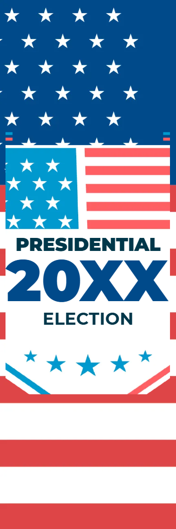 Custom Mesh Fabric Signs Presidential 20XX
