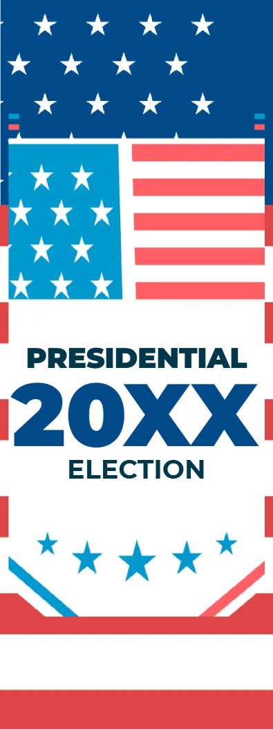 Custom Mesh Fabric Signs Presidential 20XX