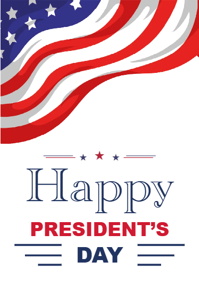 Custom Mesh Fabric Signs Happy President's Day