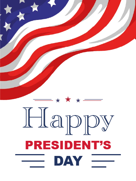 Custom Mesh Fabric Signs Happy President's Day